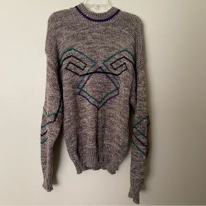 Vtg L Robert Bruce pullover grandpa sweater euc